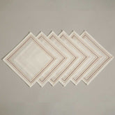 Benno Embroidery Cocktail Napkin Set Of 6